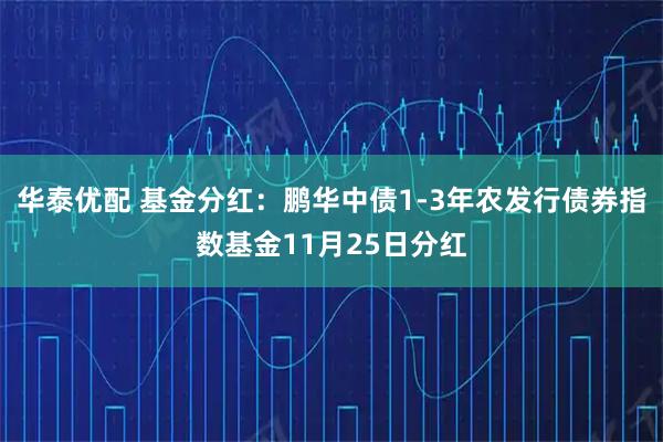 华泰优配 基金分红：鹏华中债1-3年农发行债券指数基金11月25日分红